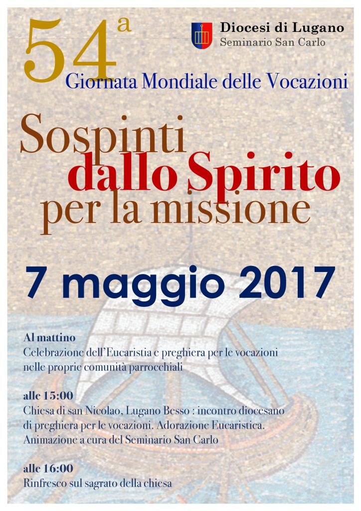 Scarica, cliccando qui, la locandina della Giornata Mondiale delle Vocazioni per la Diocesi di Lugano.